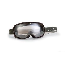 ARIETE FEATHER CAFE RACER GOGGLES - OLIVE/DARK RED